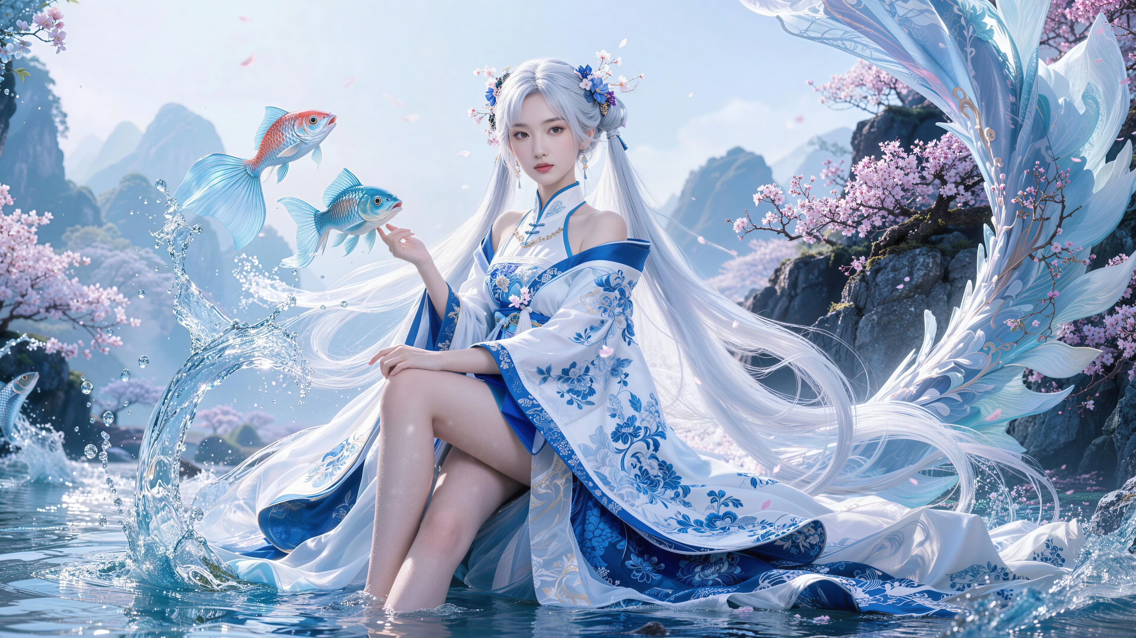 水月洞天湖上美人