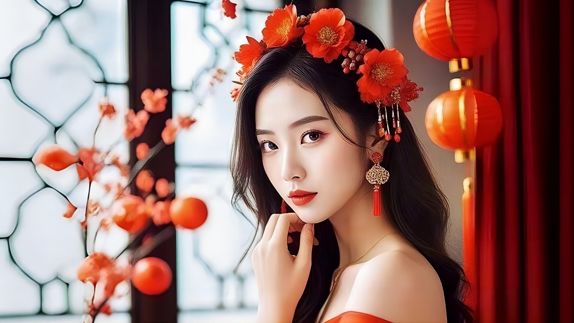 古风喜庆少女