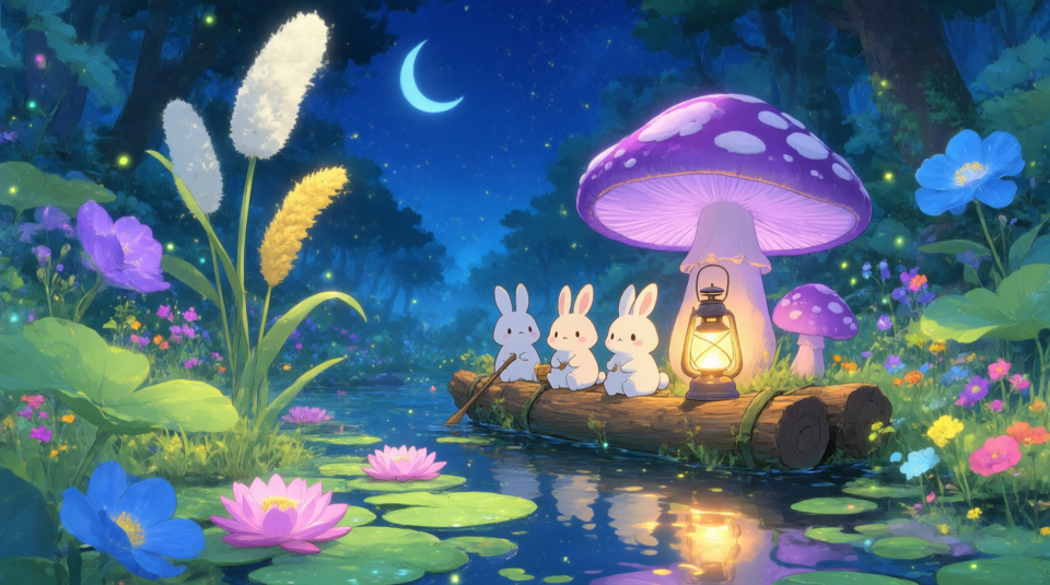 月夜兔船