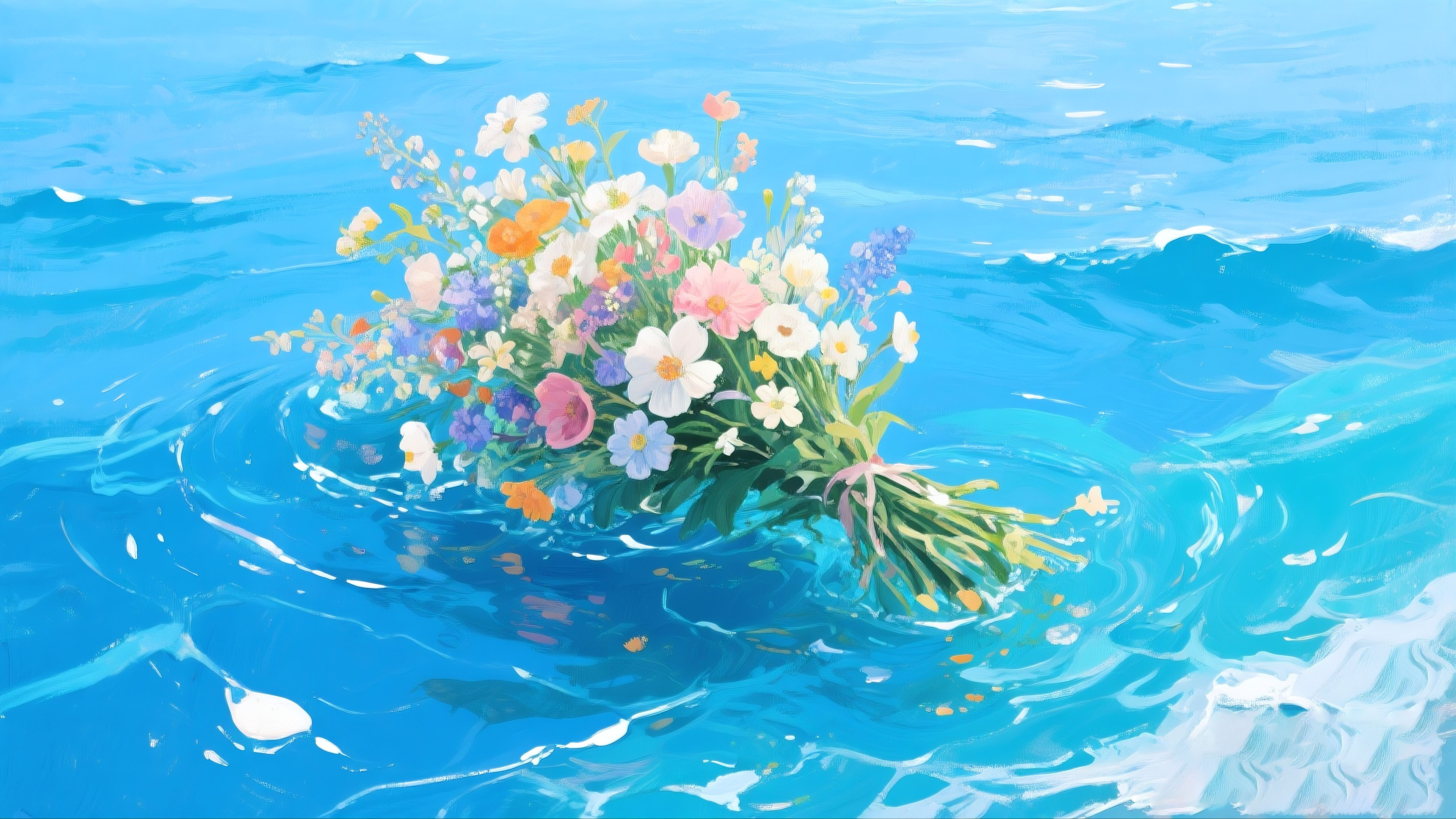 花束的水漾漫游