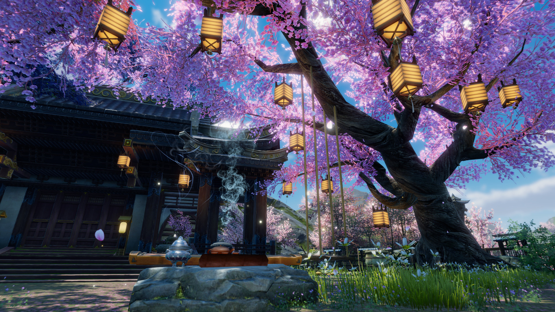 落樱林一隅剑网3壁纸大赛壁纸图片_桌面壁纸图片_壁纸下载-元气壁纸