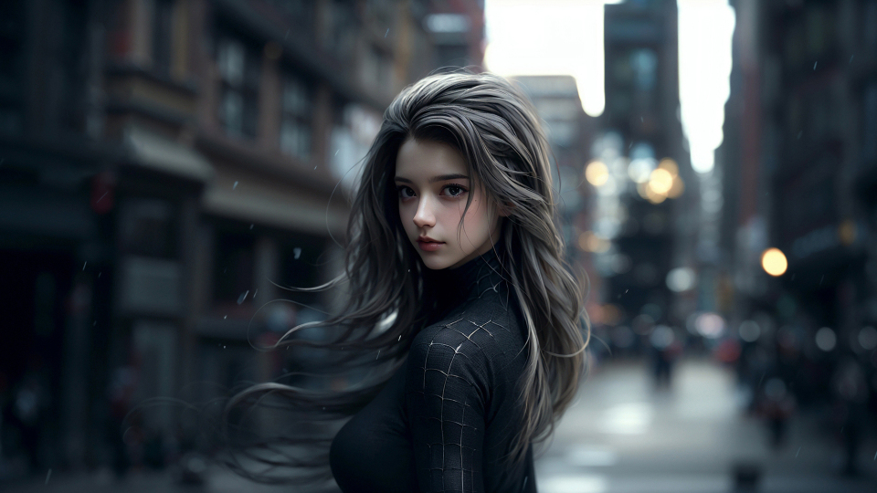 AI生成图-清纯可爱美女