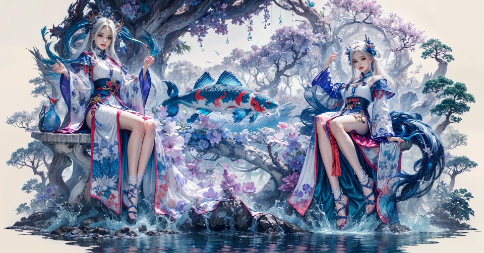 锦鳞+美女