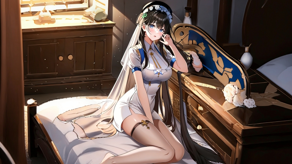 长发美女
