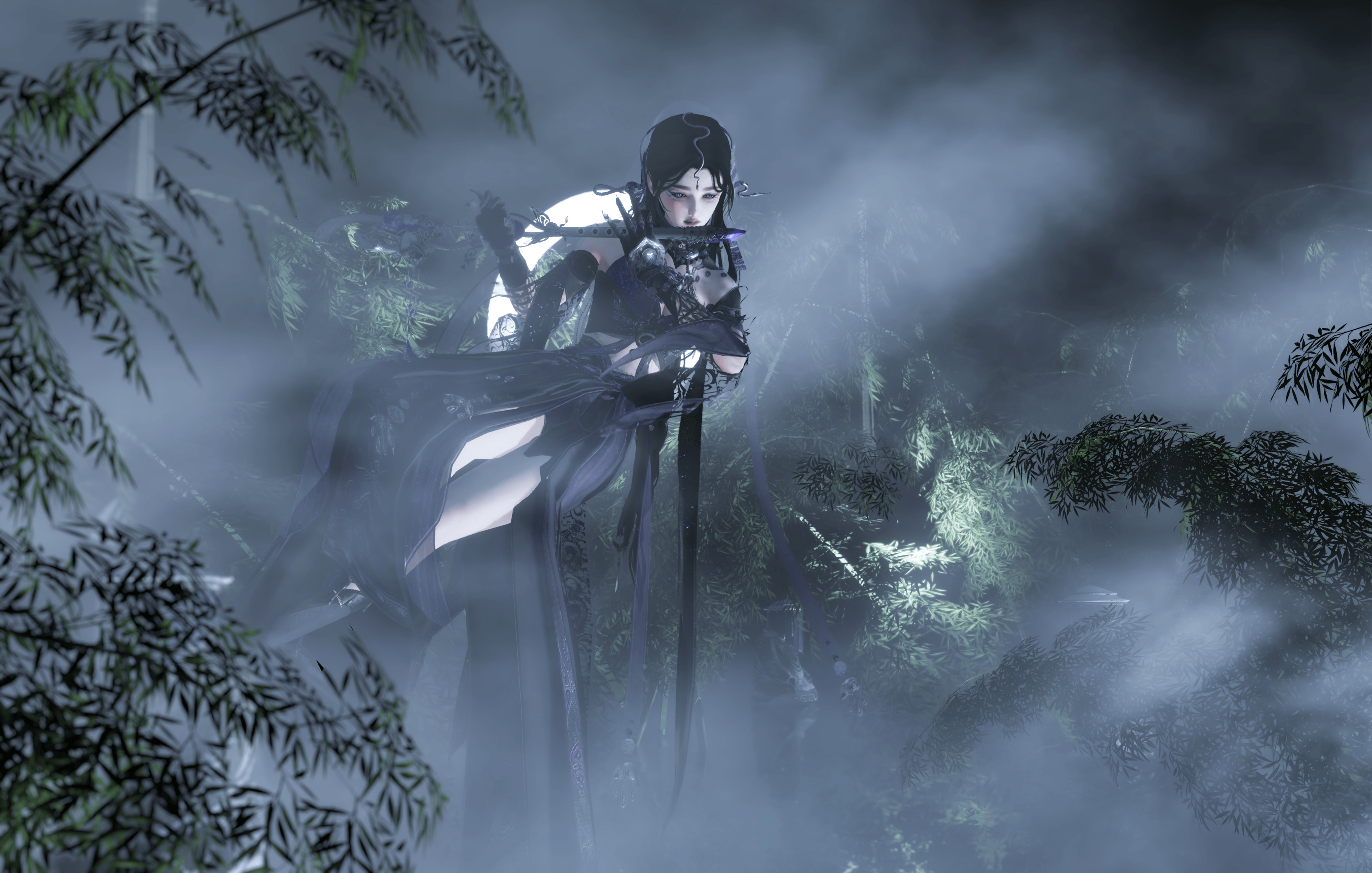 月下(游戏静态壁纸) - 静态壁纸下载 - 元气壁纸