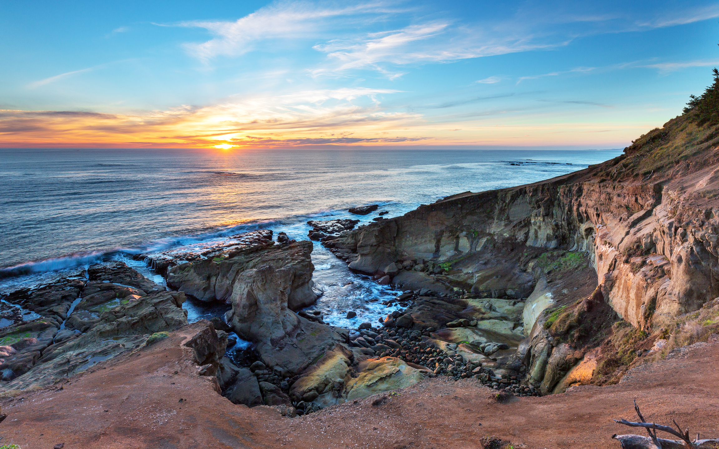 海边日出(风景静态壁纸) - 静态壁纸下载 - 元气壁纸