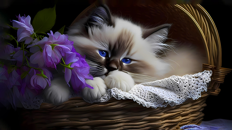 慵懒的小猫咪  4K