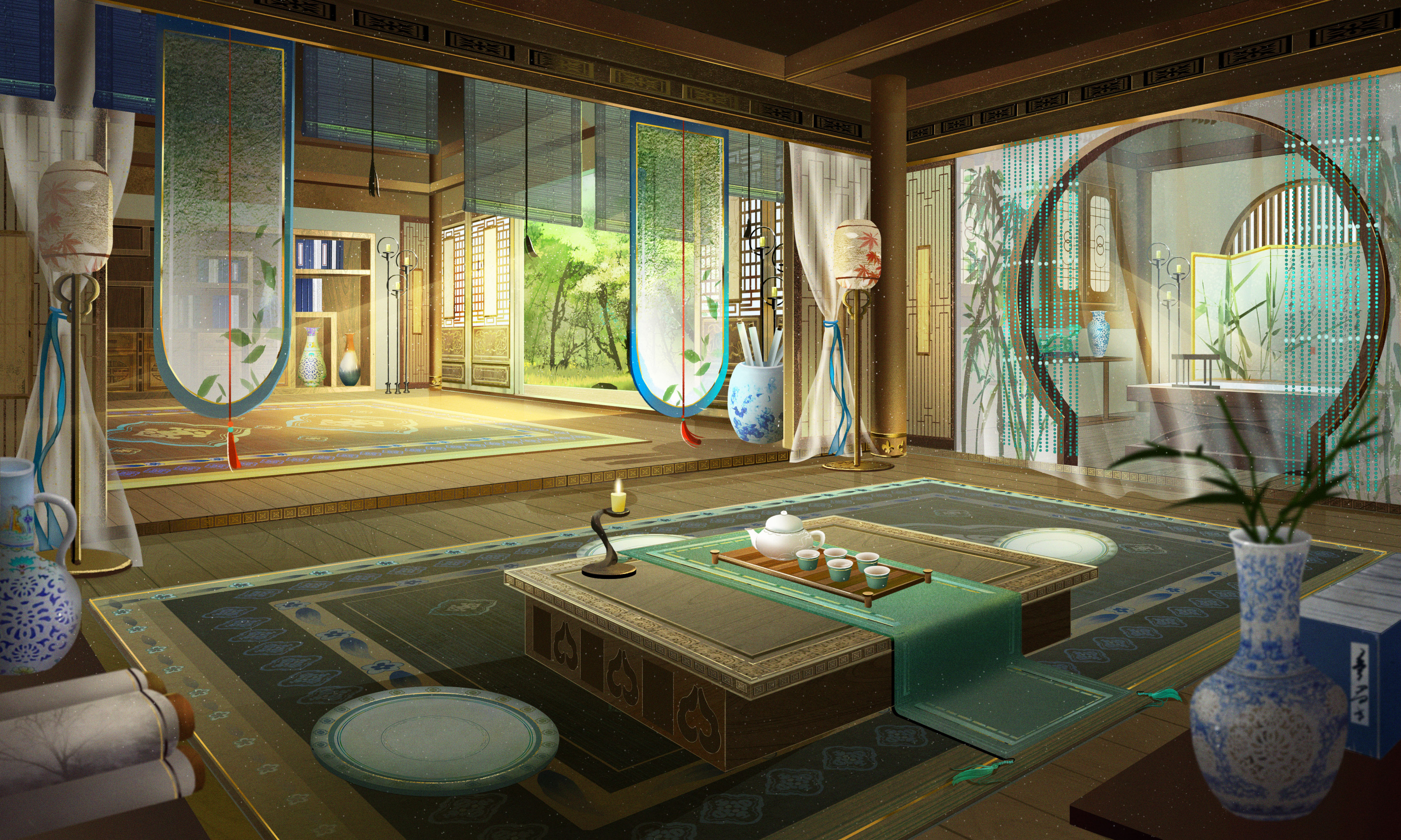茶室(风景静态壁纸) - 静态壁纸下载 - 元气壁纸