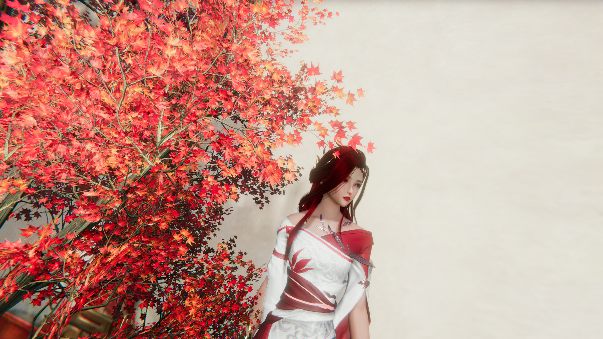 七秀枫叶剑网3壁纸大赛壁纸图片_桌面壁纸图片_壁纸下载-元气壁纸