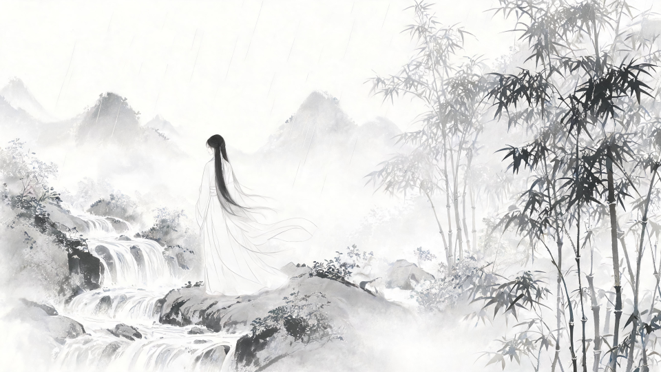 溪山隐竹