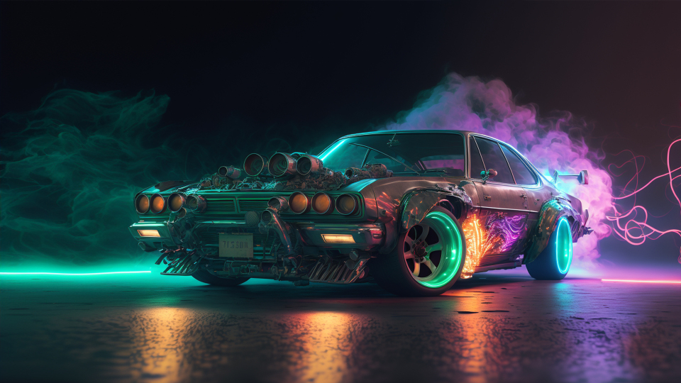 赛博朋克废土战车