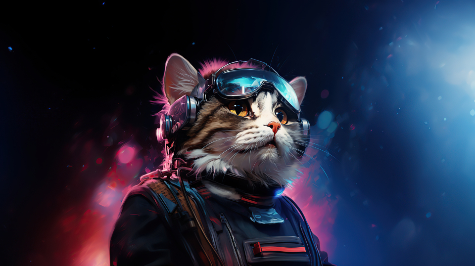 戴墨镜的猫
