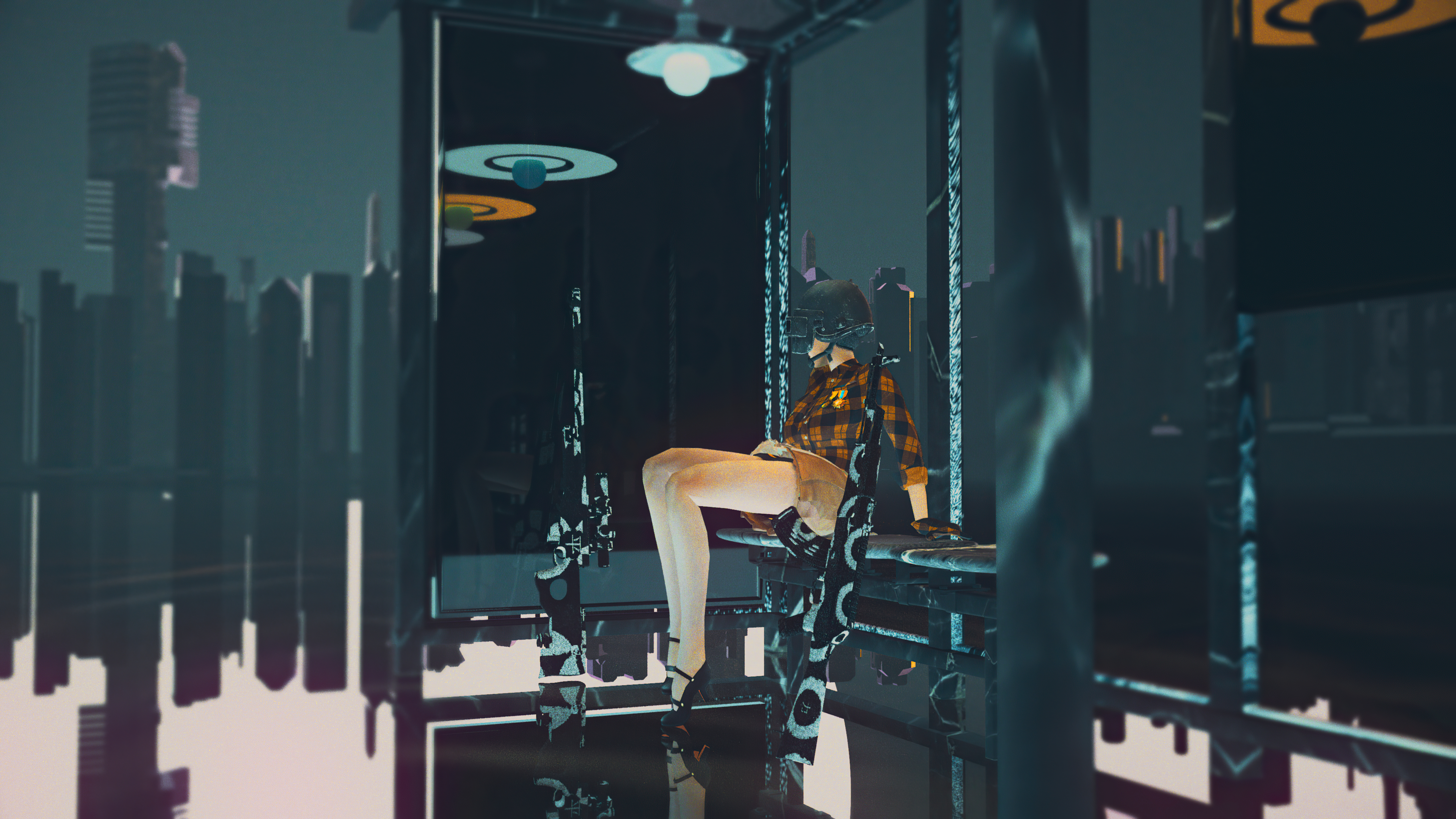 cf夜玫瑰城市反射(游戏静态壁纸) - 静态壁纸下载 - 元气壁纸