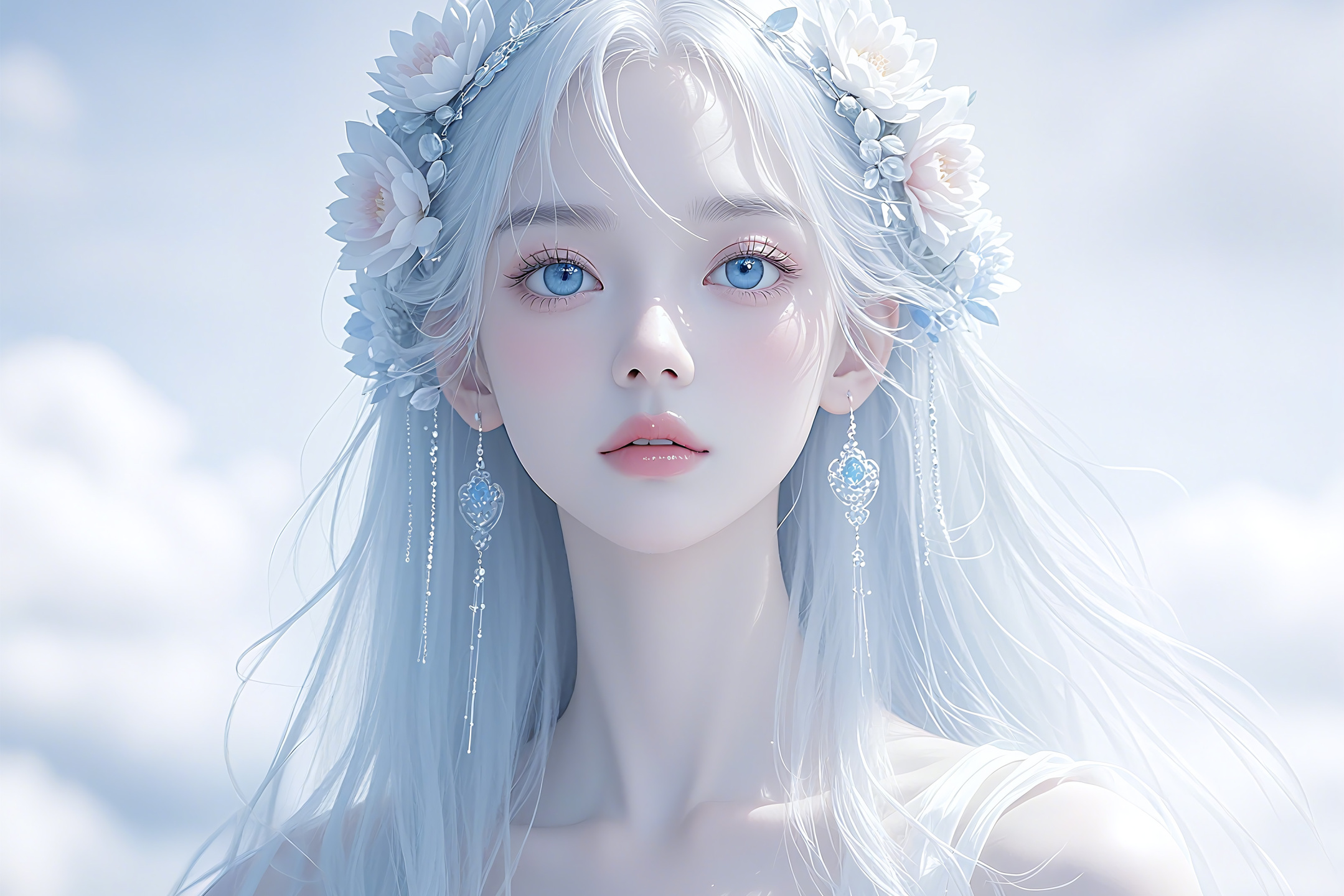 绡蓝梦绽