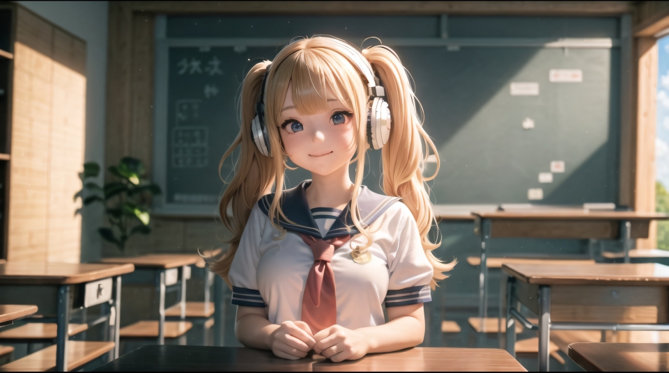 金发双马尾JK美少女02