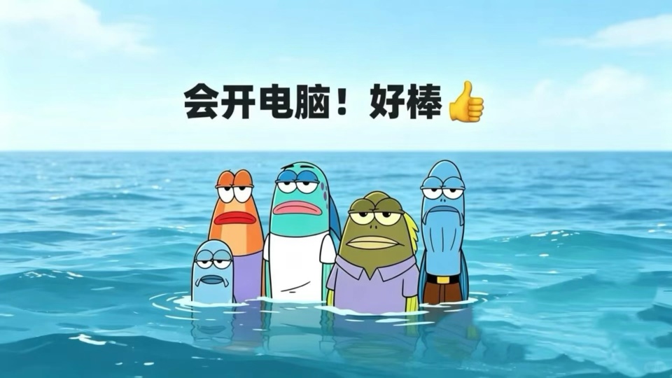 会开电脑好棒