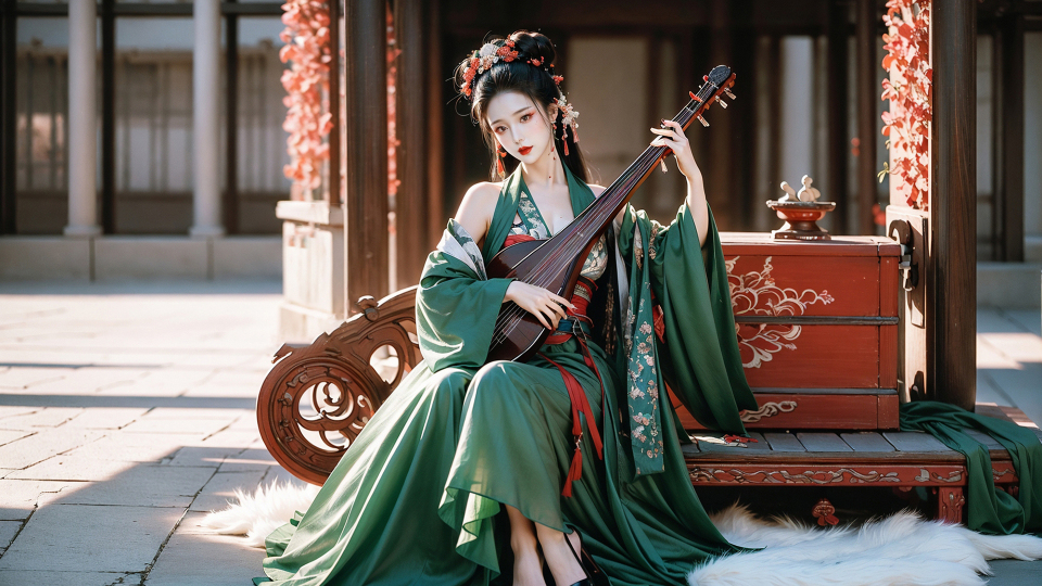 AI生成图-古装美女1