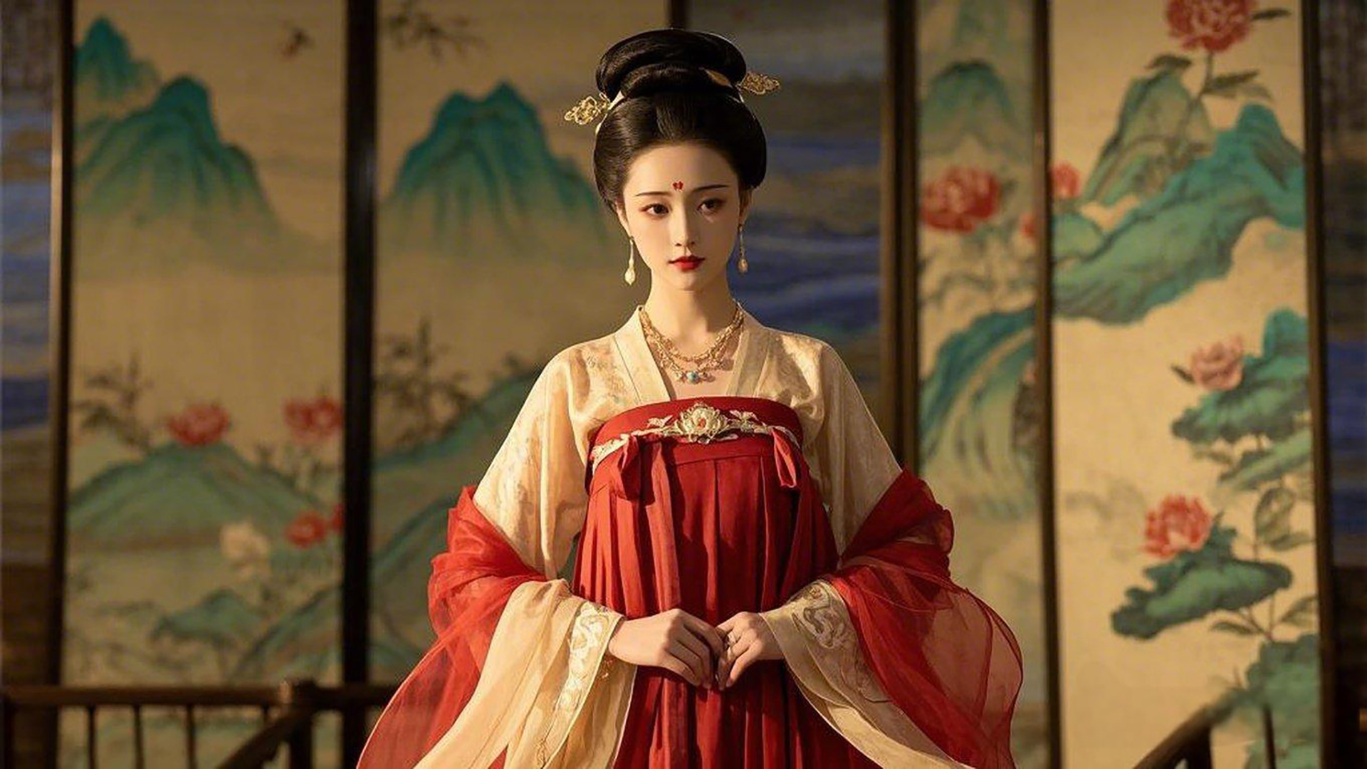 唐装美女