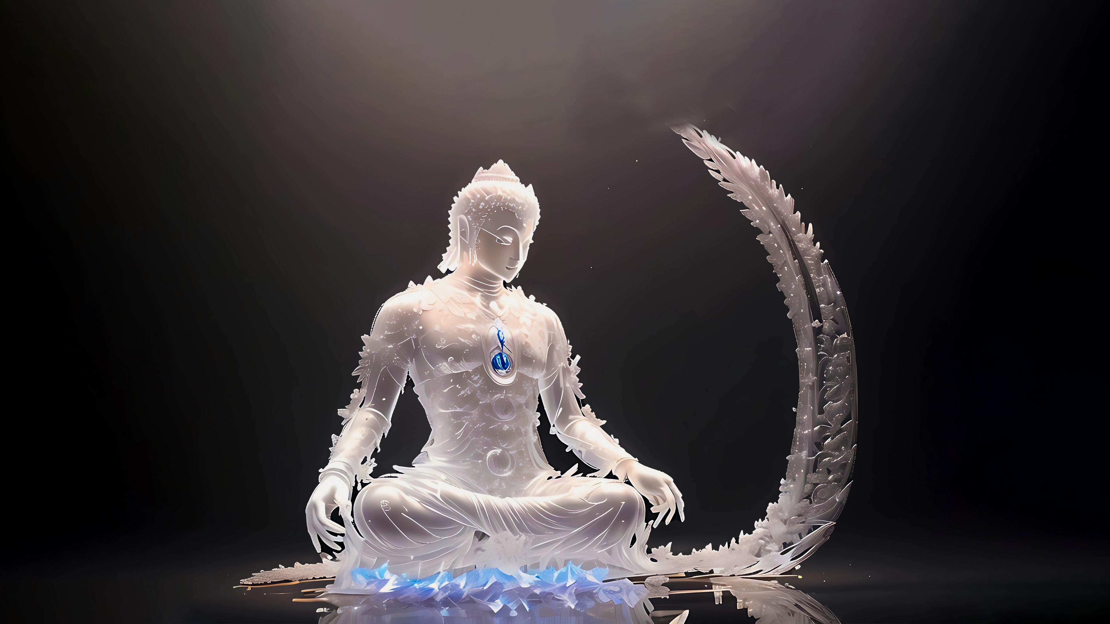 4K治愈佛像 简约高清壁纸