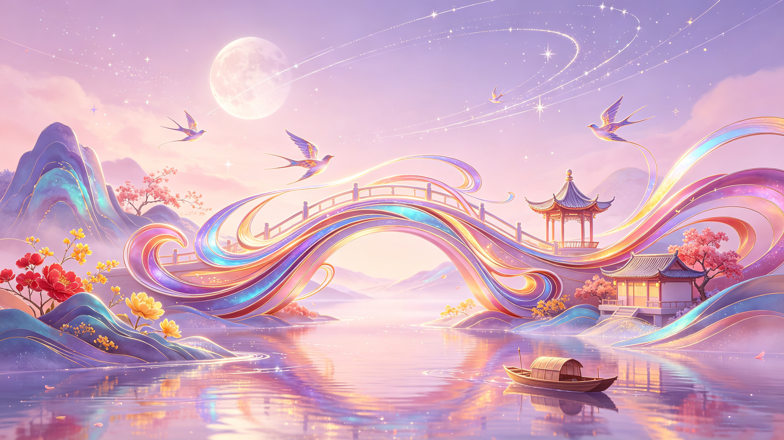 鹊揽星河