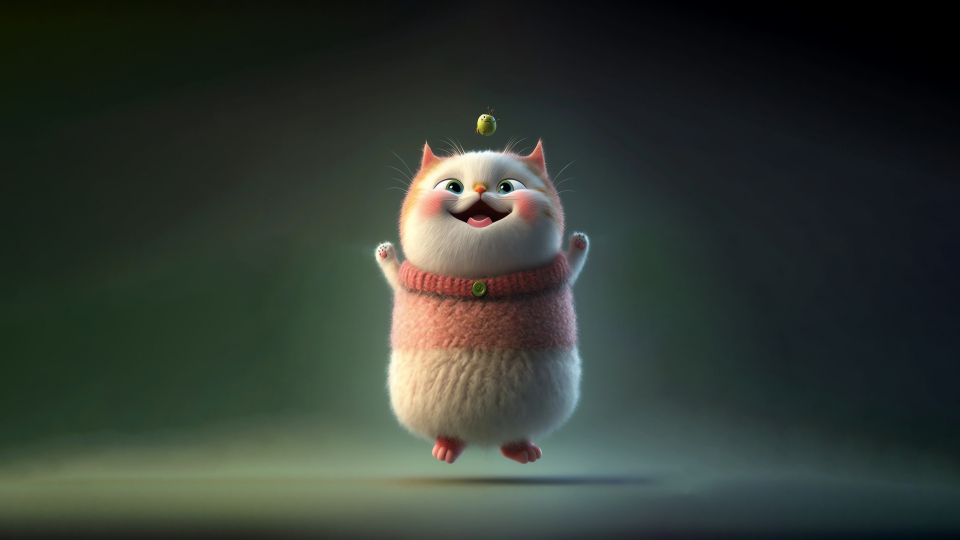 开心大脸猫  4K
