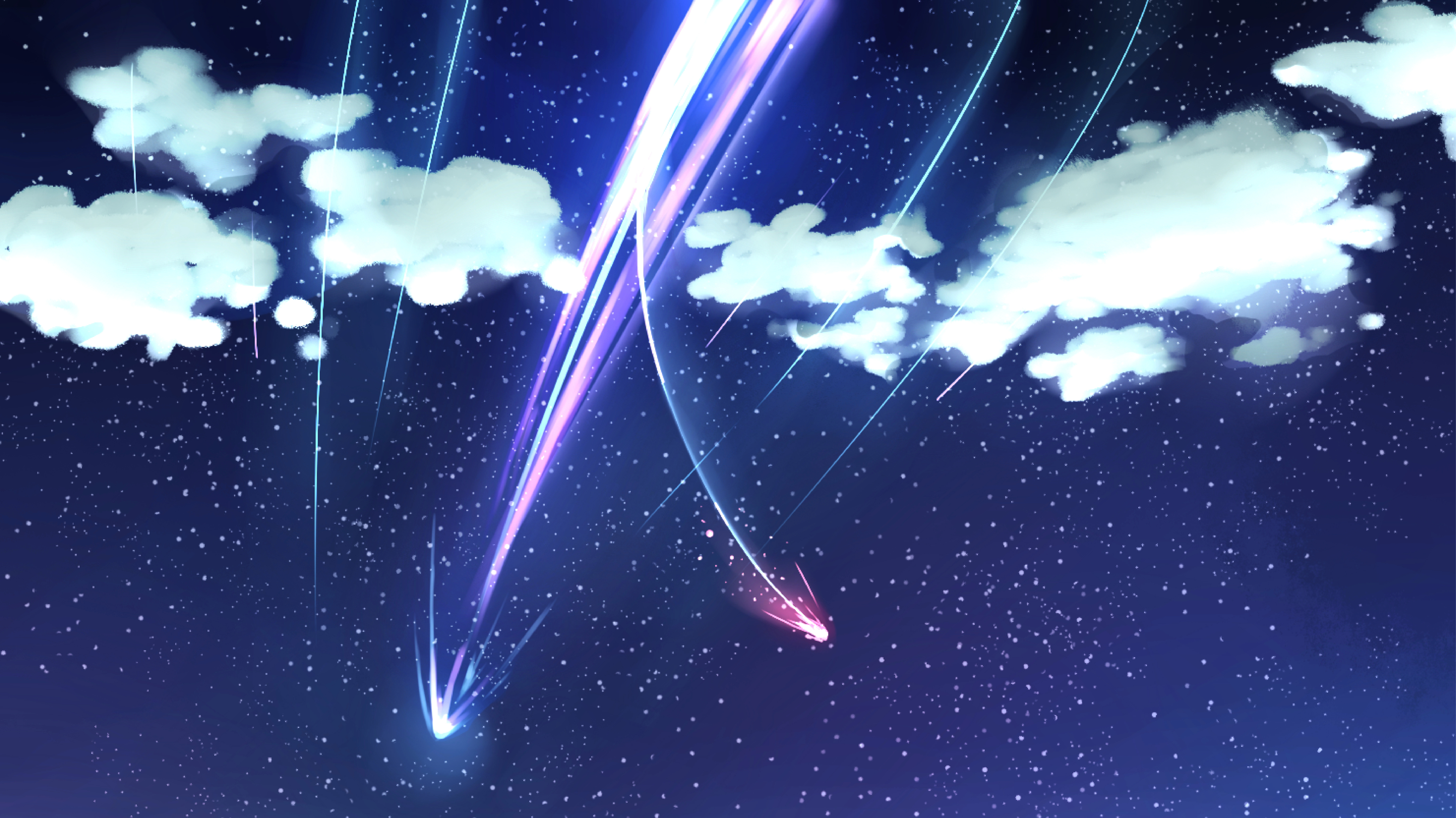 卡通流星卡通风光卡通云彩卡通少女动漫天空雨天【剑网3】揽诸帅琴太