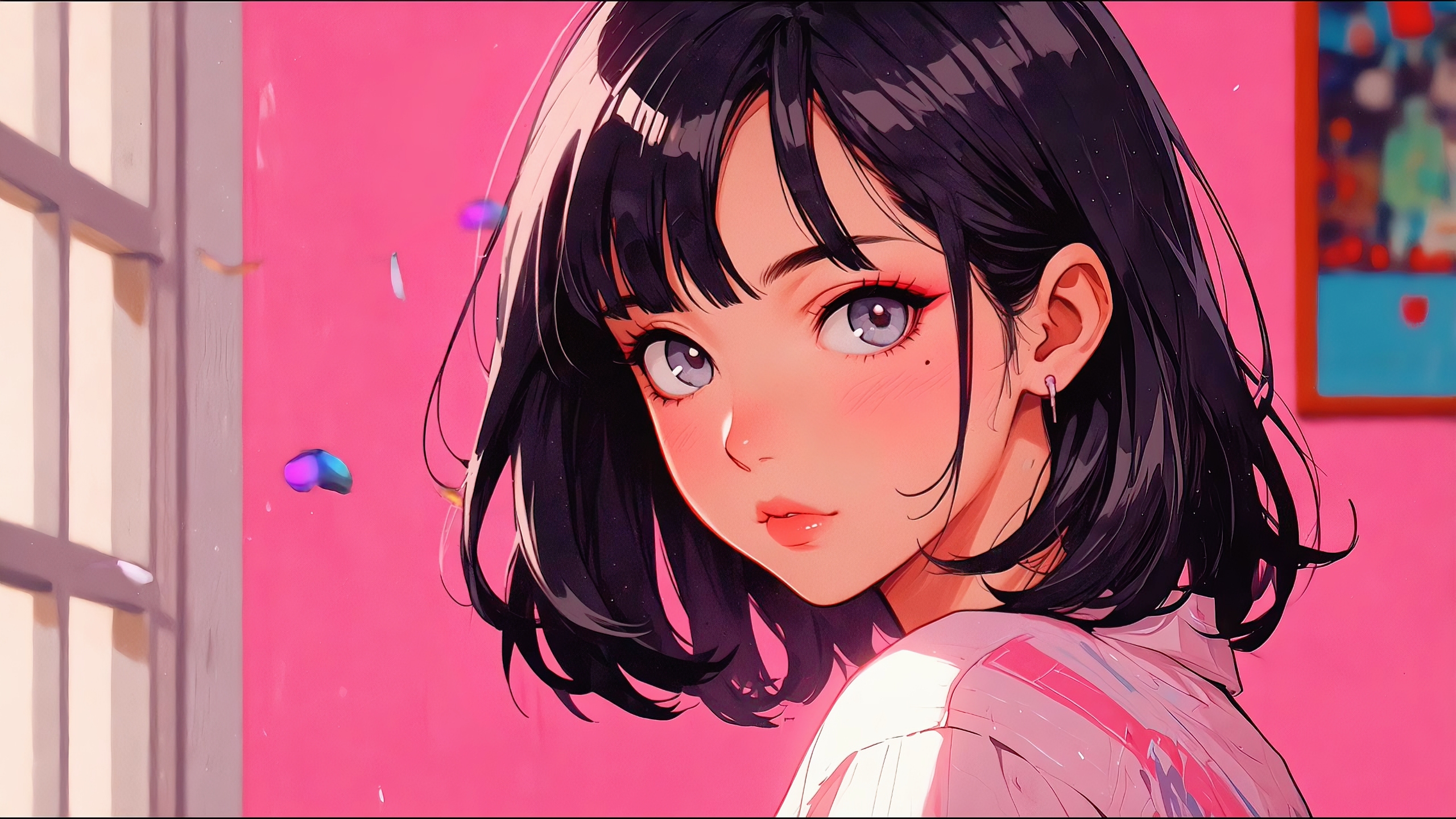粉色少女