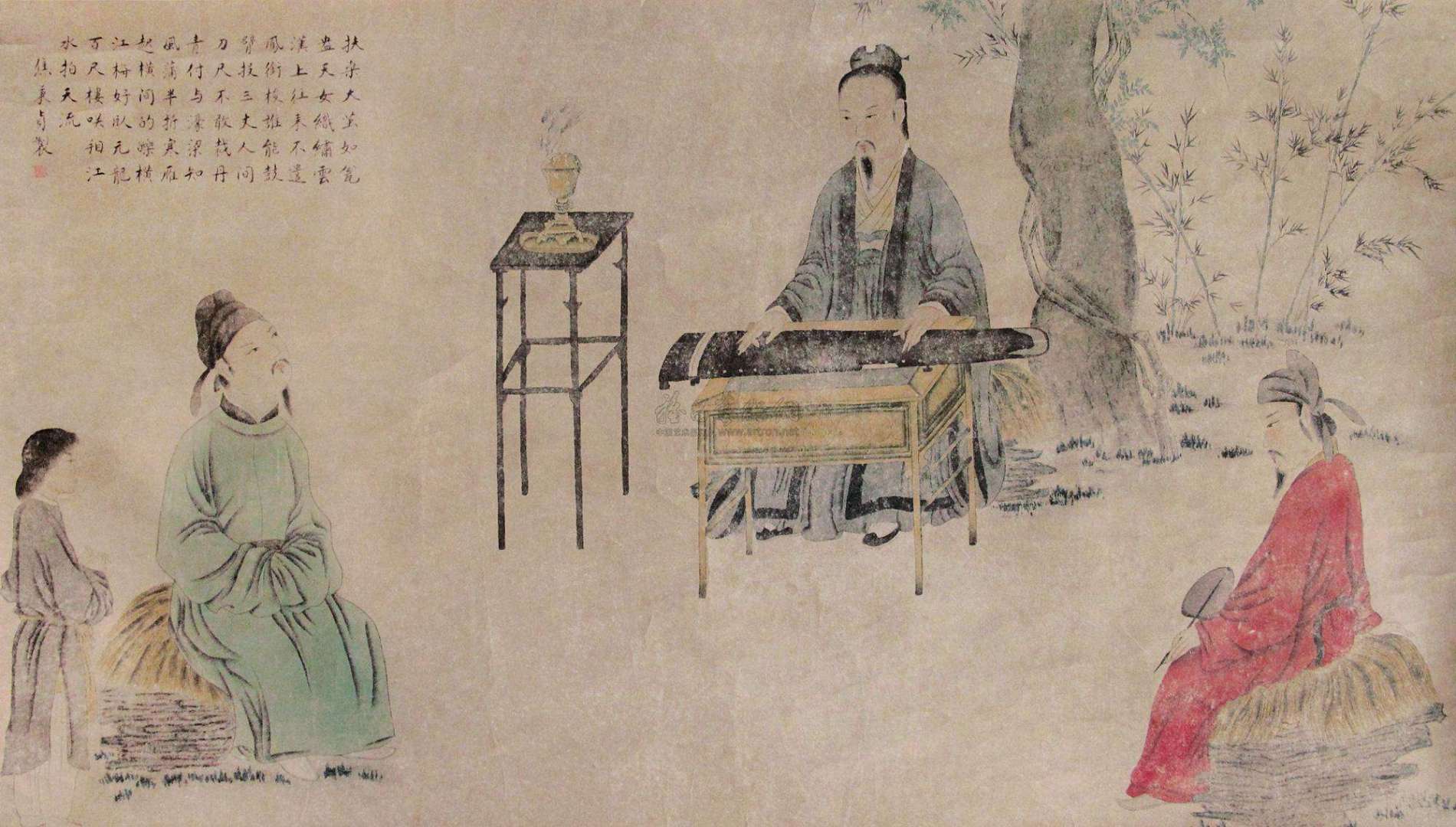 听琴图(其他静态壁纸) - 静态壁纸下载 - 元气壁纸
