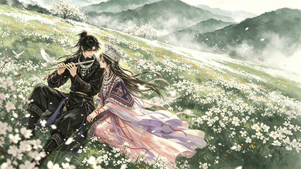 山花吹笛遇
