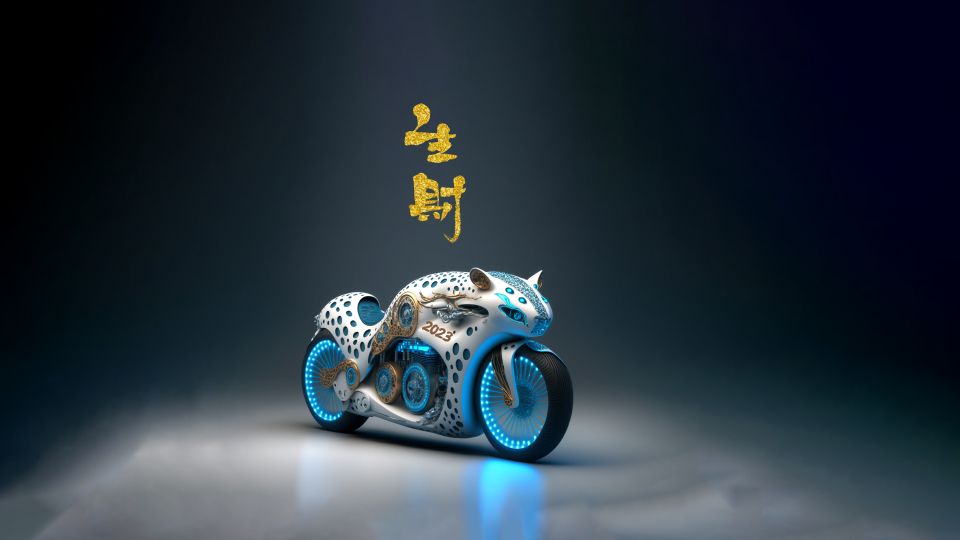 生财 暴富 摩托 4K