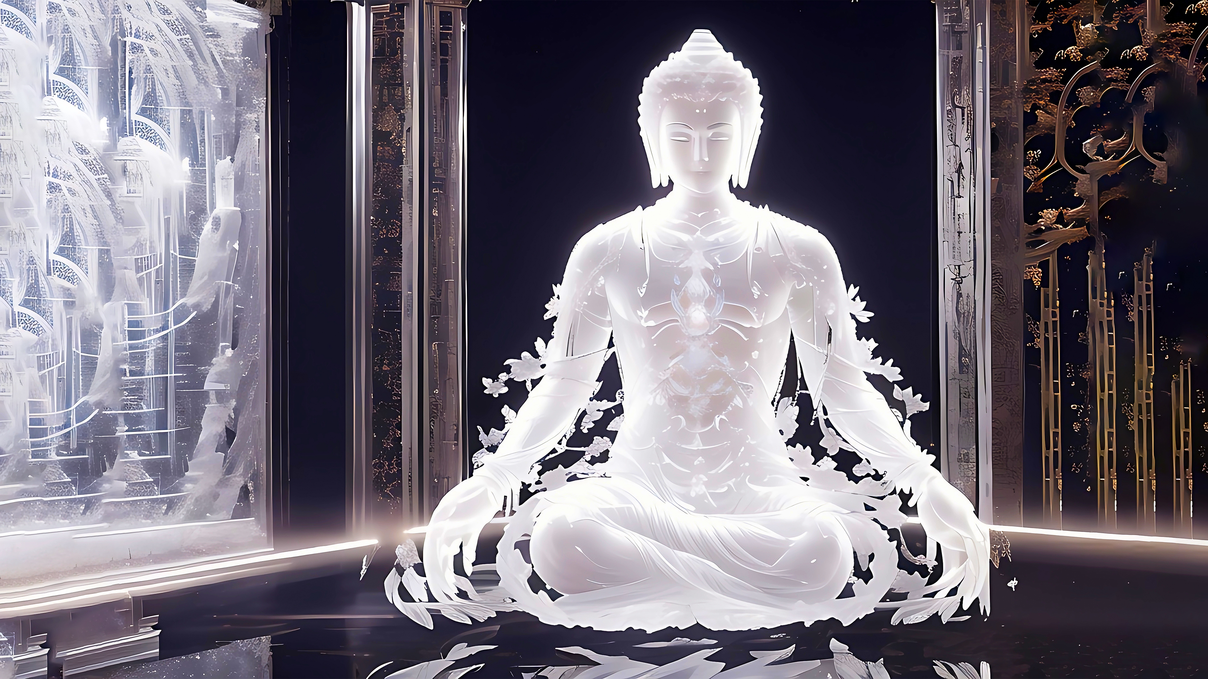 4K佛像治愈壁纸