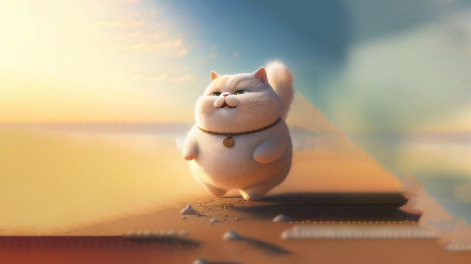 可爱大肥猫  4K