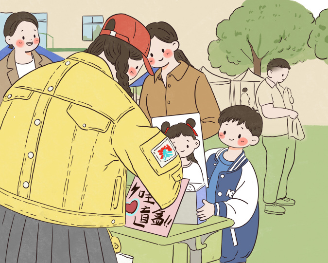 春日校园义卖