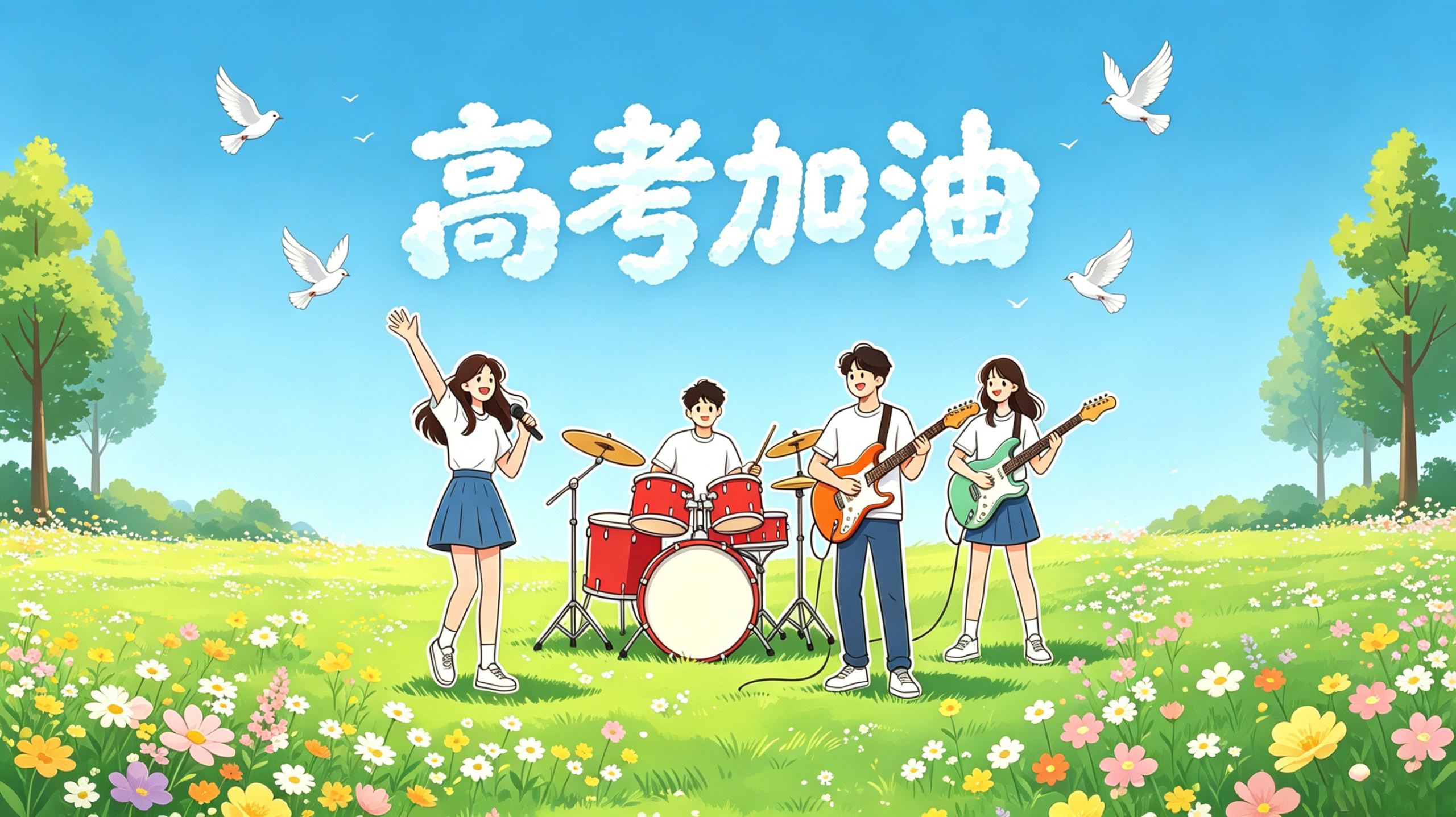 高考加油治愈唯美小清晰壁纸