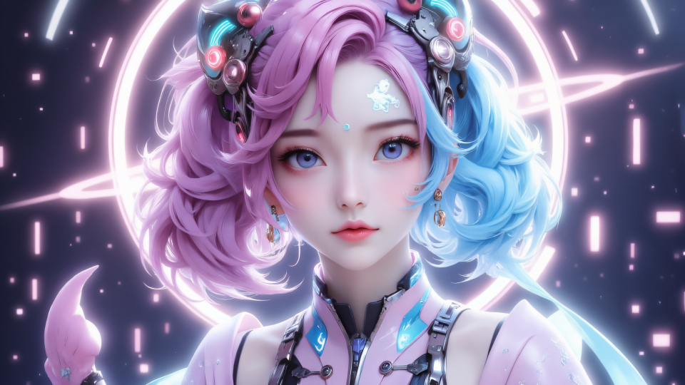 赛博美女