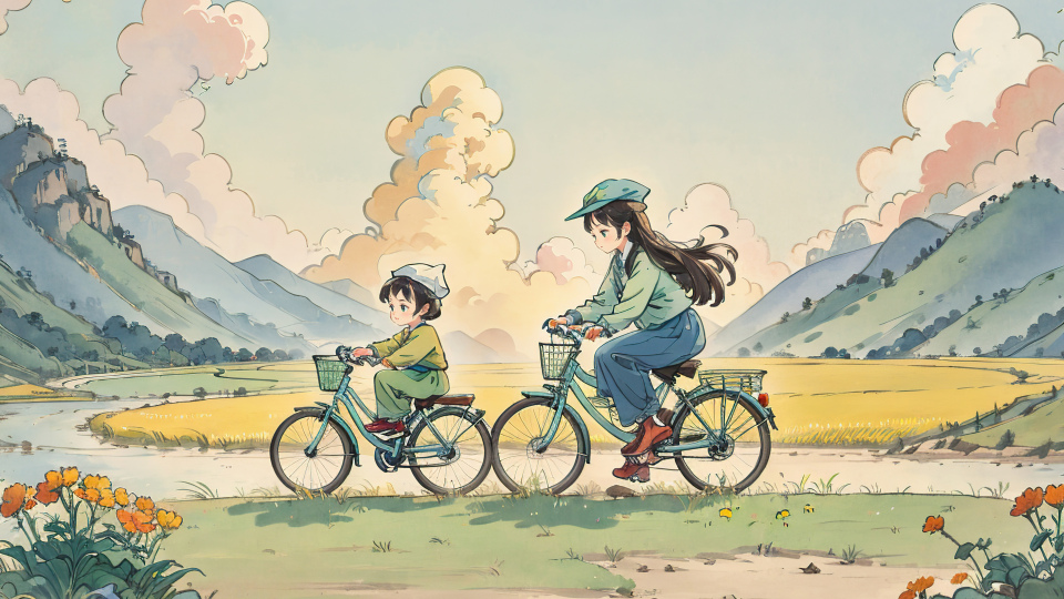 秋游，骑车，单车