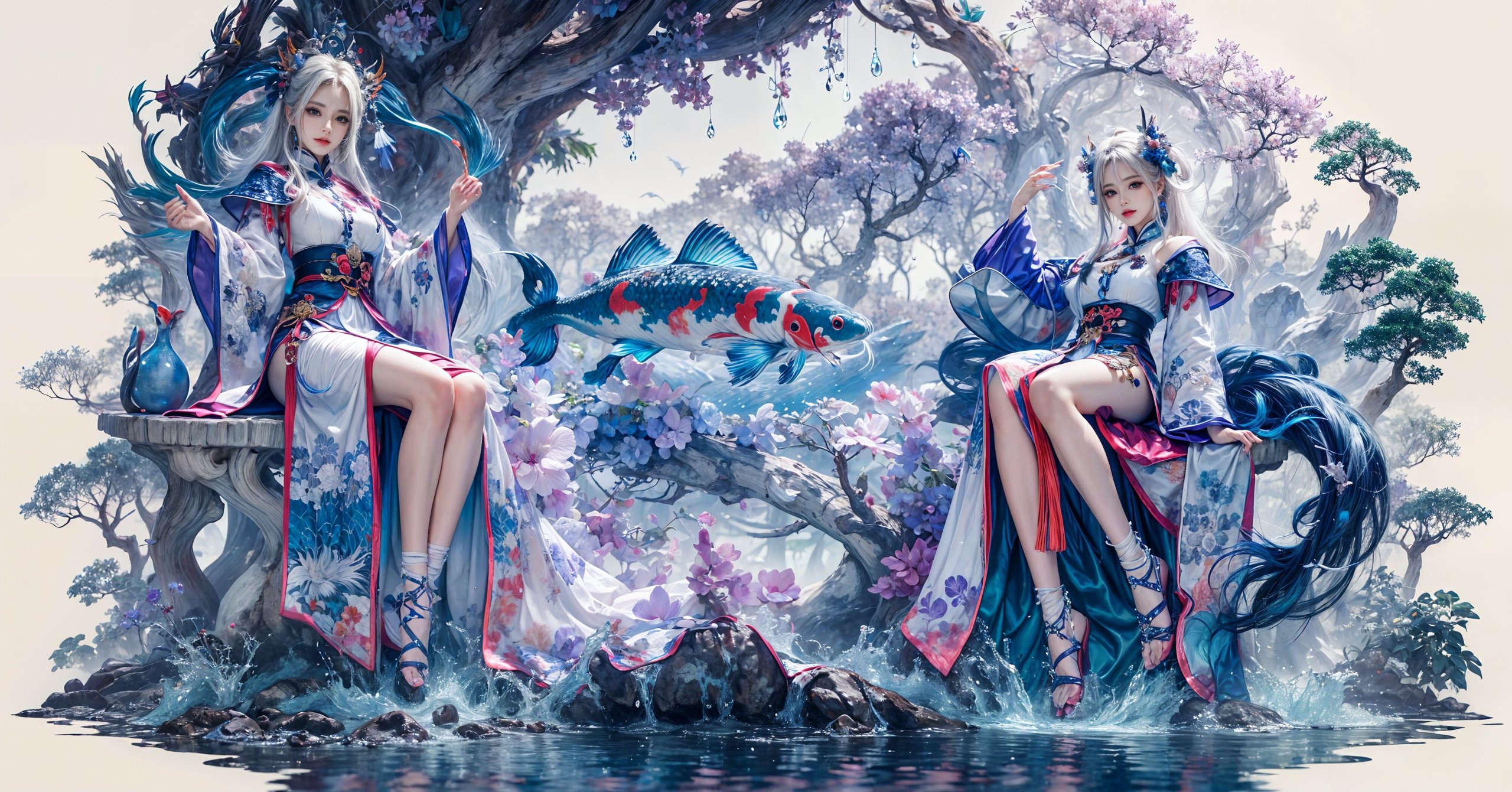 锦鳞+美女