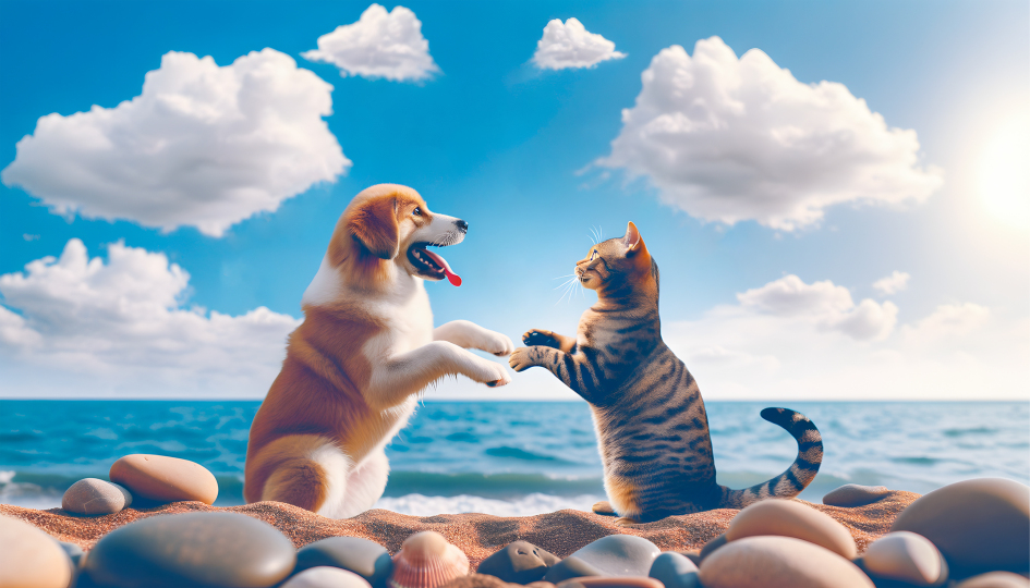 海边的猫狗