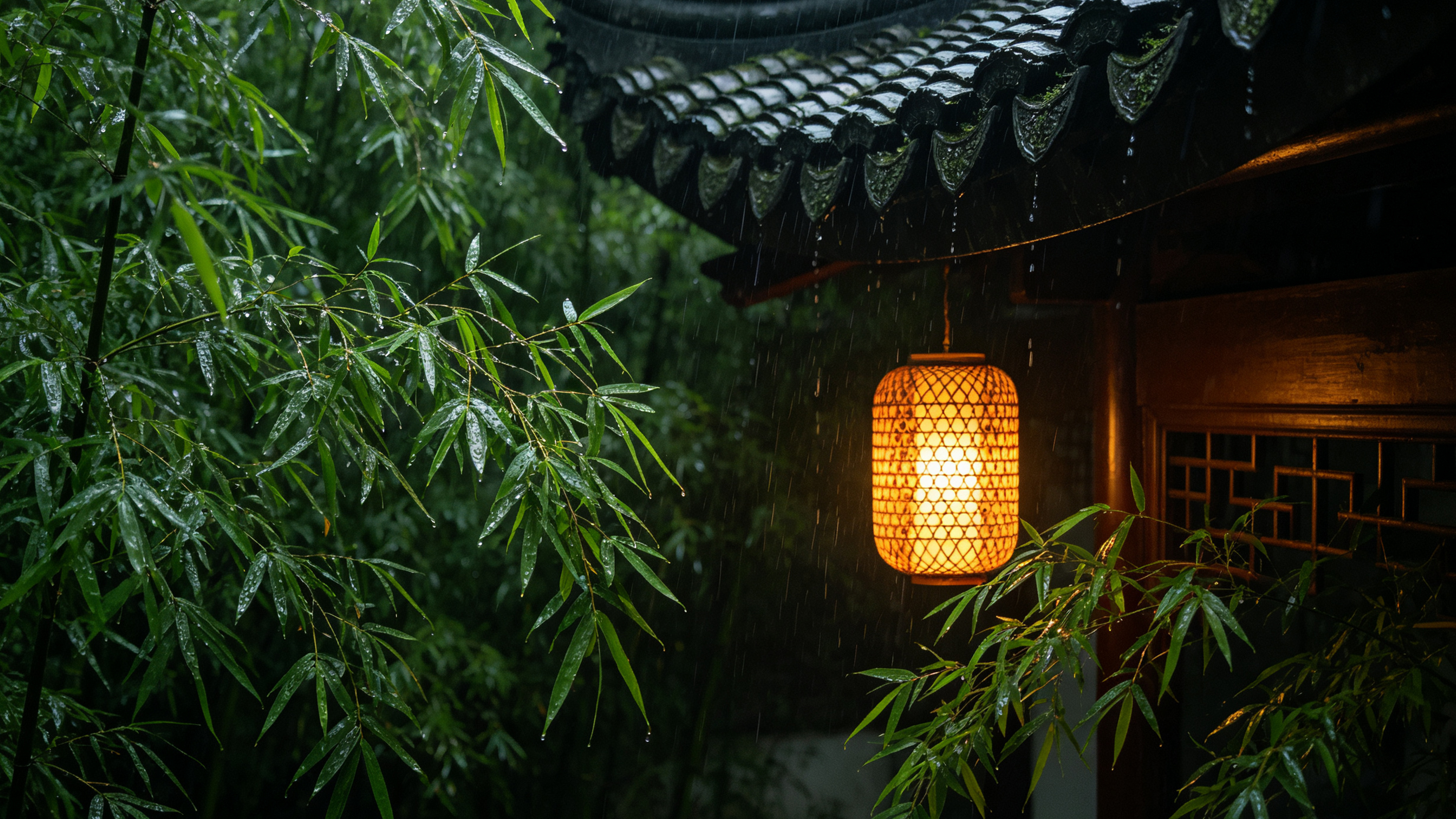 竹林中的楼阁