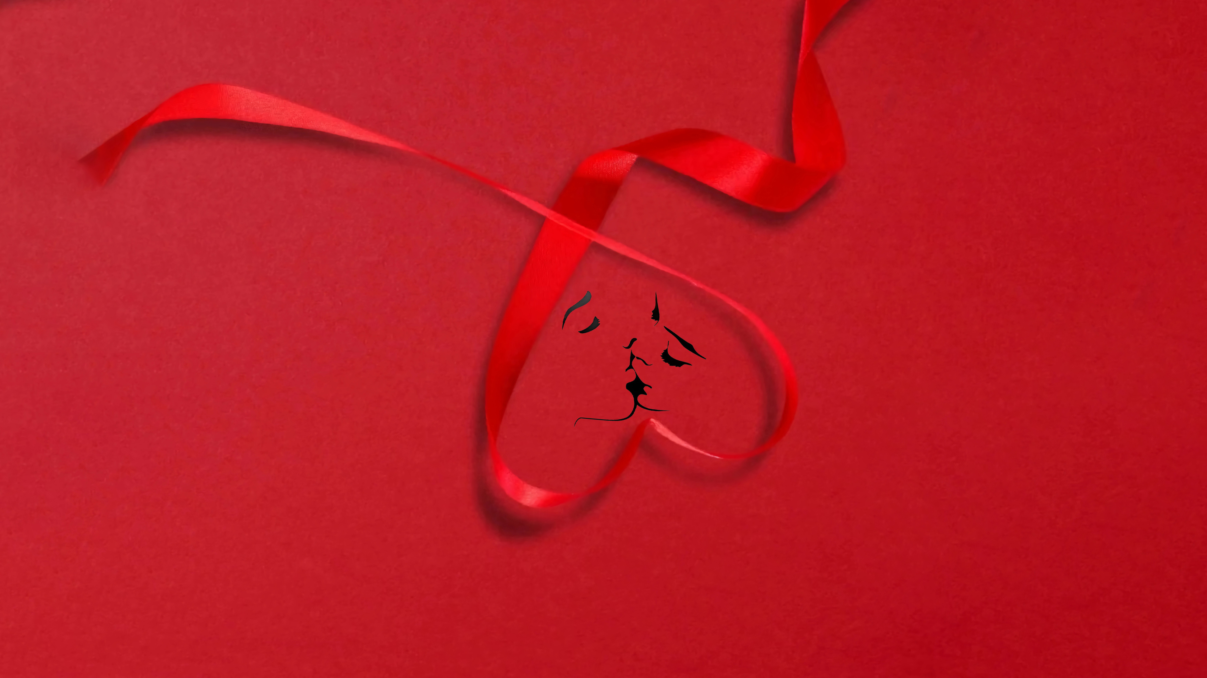 4K简约爱心情侣壁纸