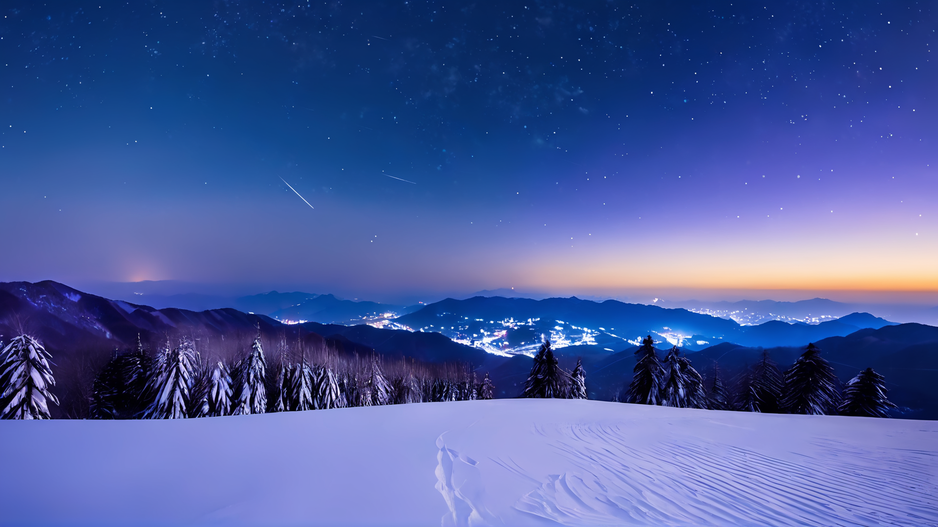 雪山峰