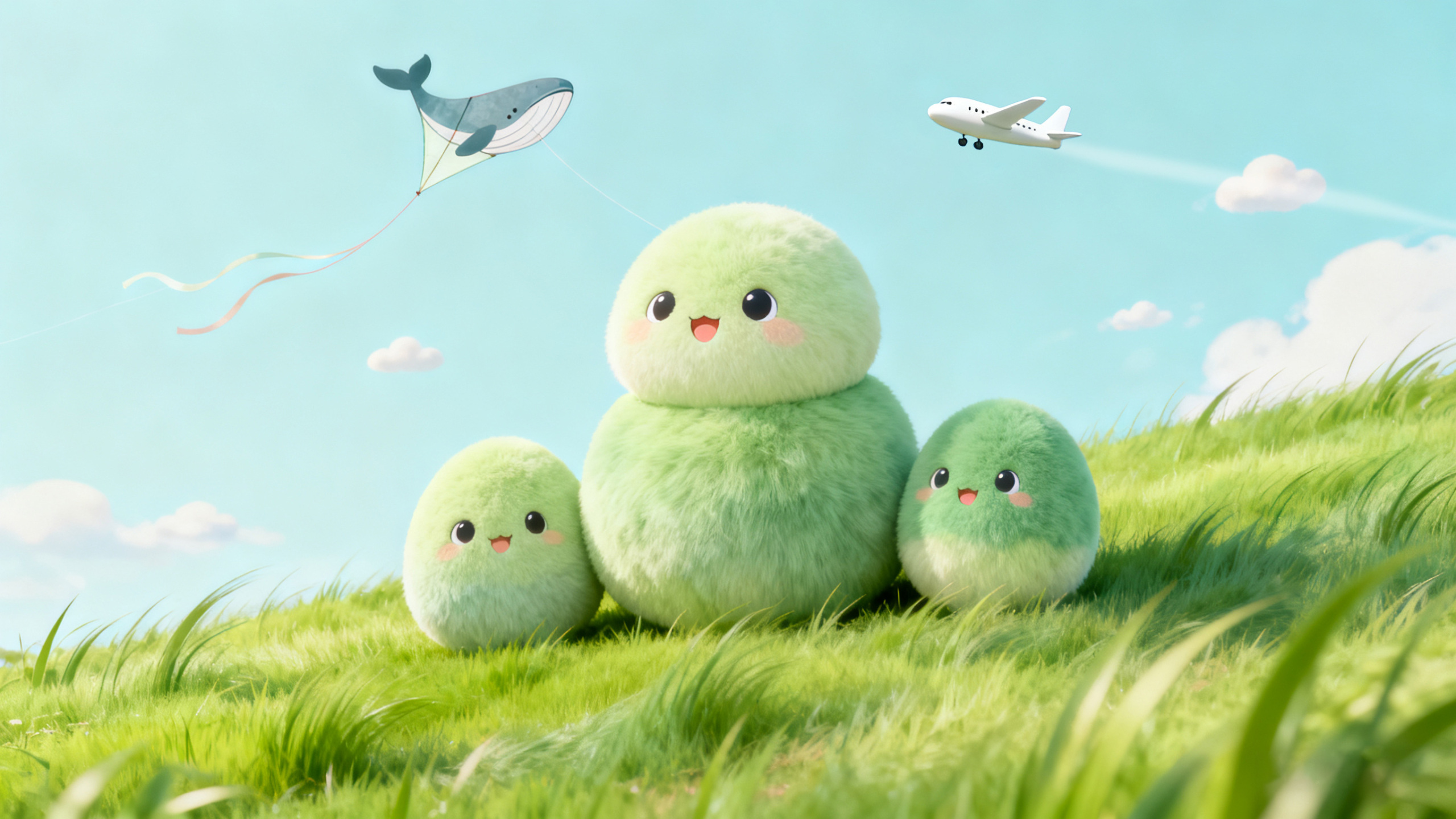 可爱治愈的毛茸茸球球动态壁纸