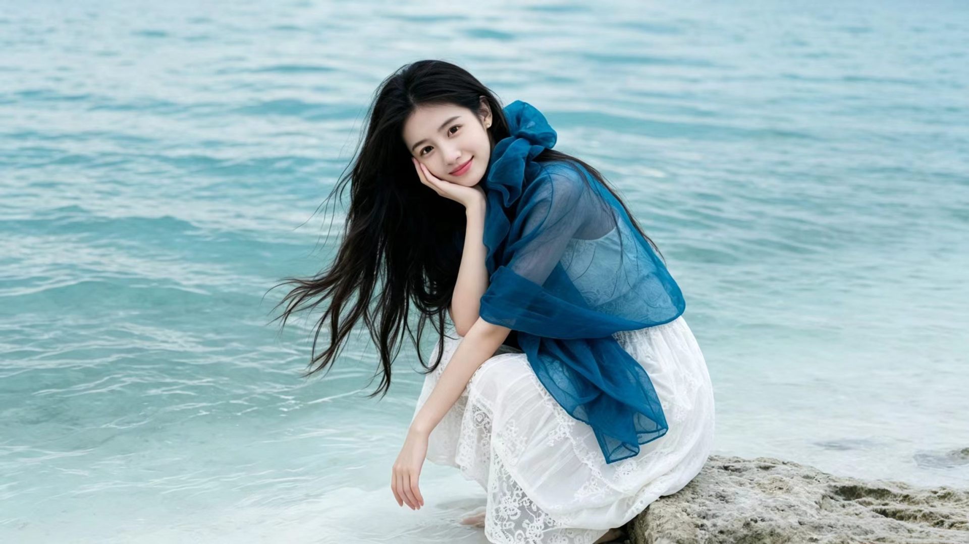 清纯长发美女