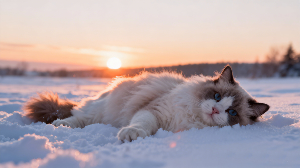 雪地布偶猫