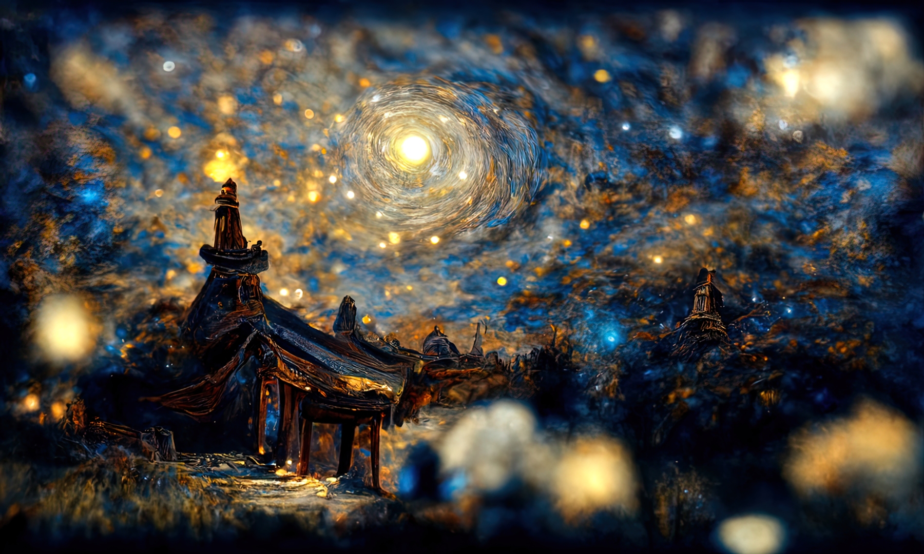 宁静之夜夜空星空壁纸图片_桌面壁纸图片_壁纸下载-元气壁纸