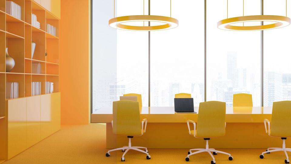 暖色会议休闲区