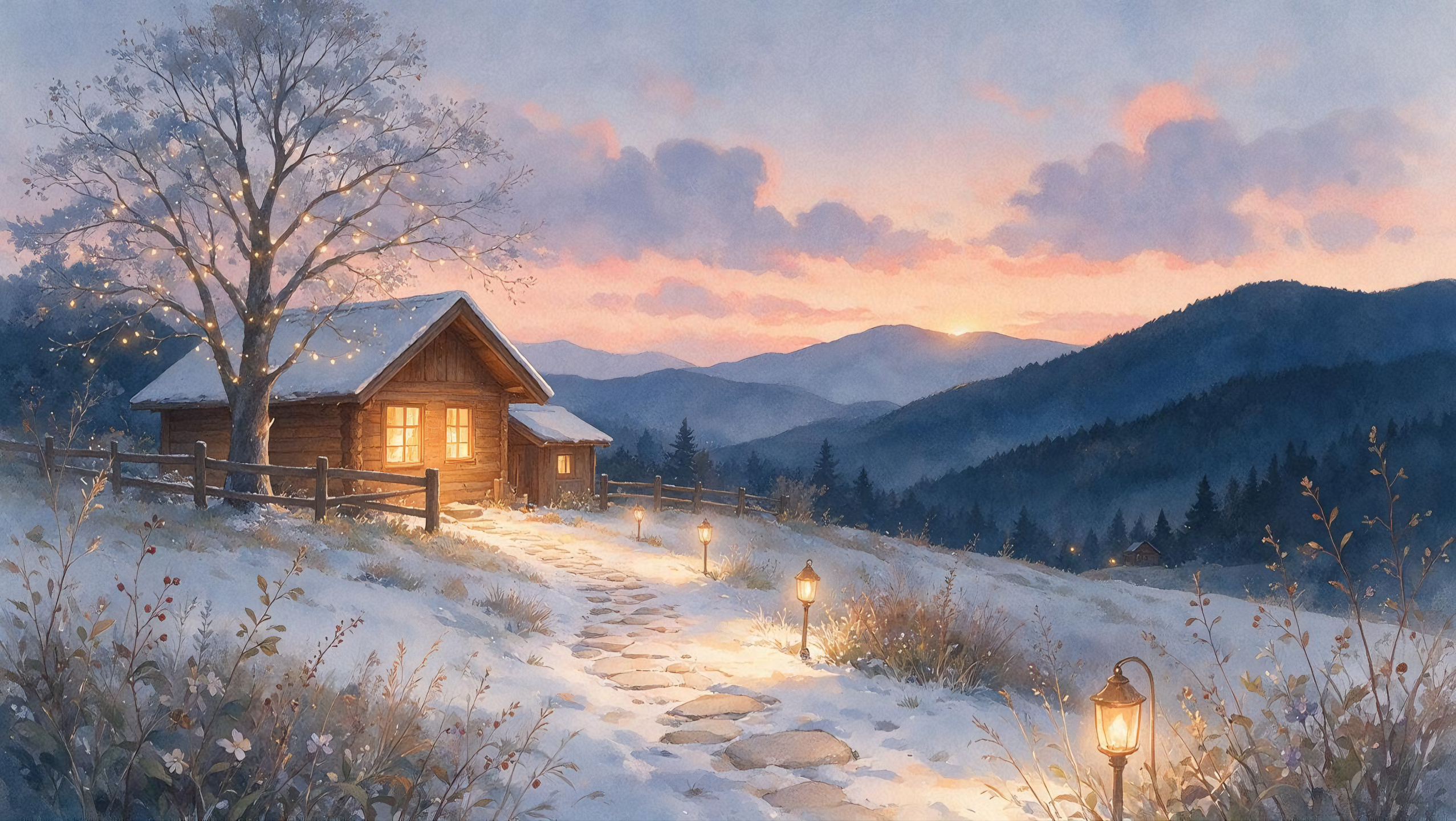 雪夜归处