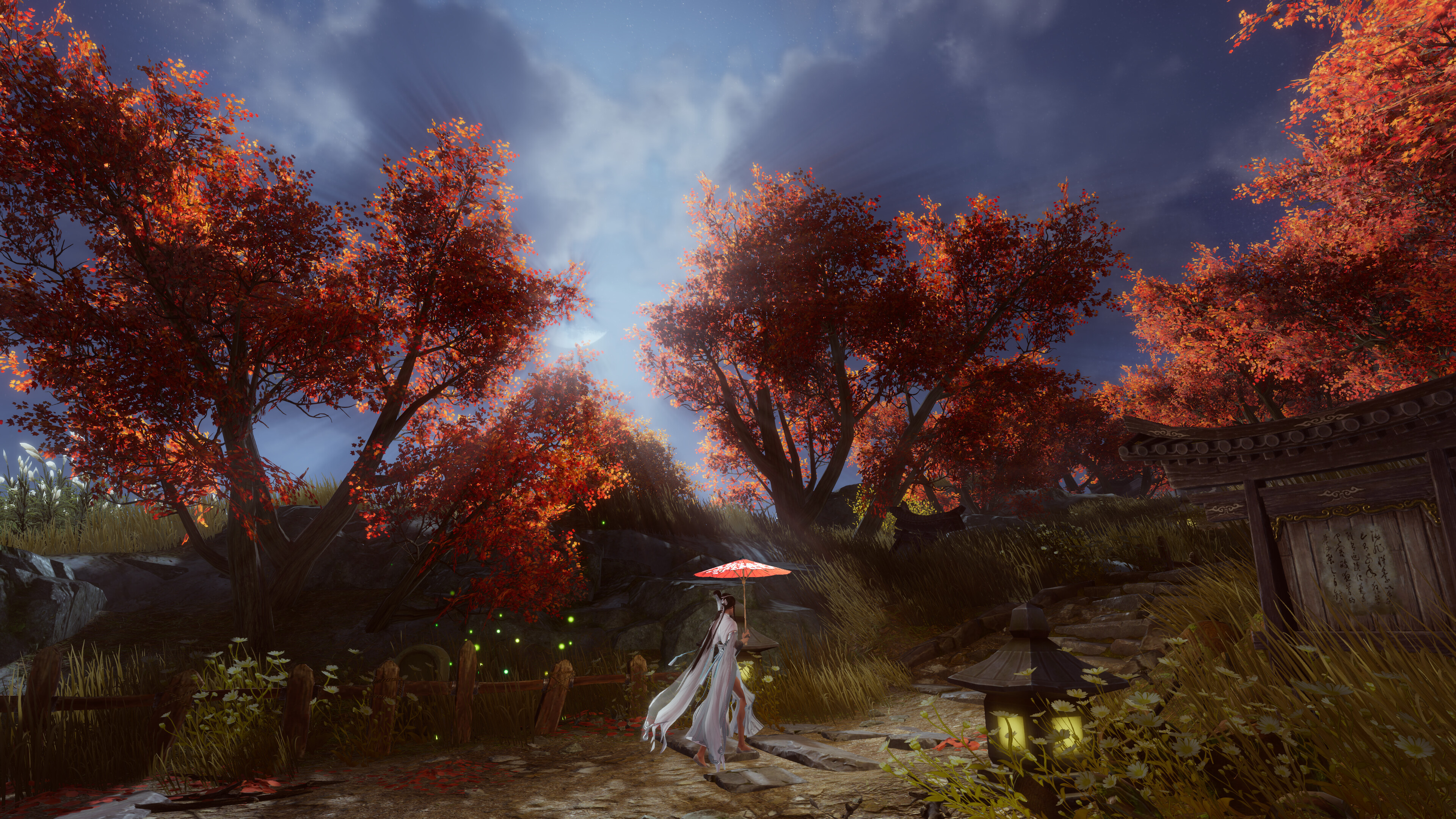 撑伞向你(游戏静态壁纸) - 静态壁纸下载 - 元气壁纸