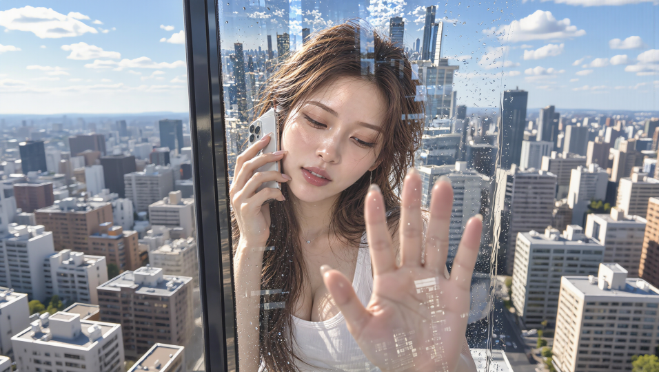 美女-打电话 4k