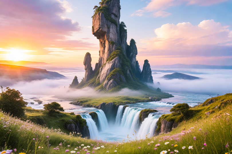 仙峦花瀑